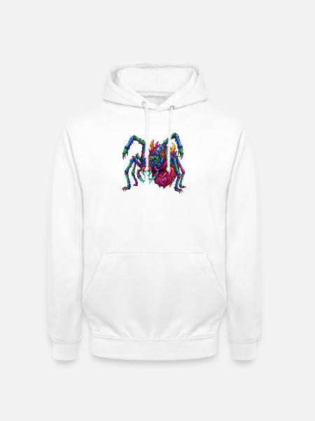 Neon Arachnid Rampage - Unisex Hoodie - Weiß