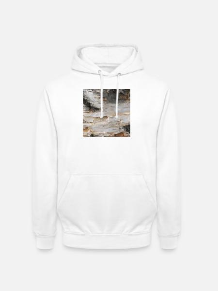Natürliche Birkenrinde - Unisex Hoodie - Weiß