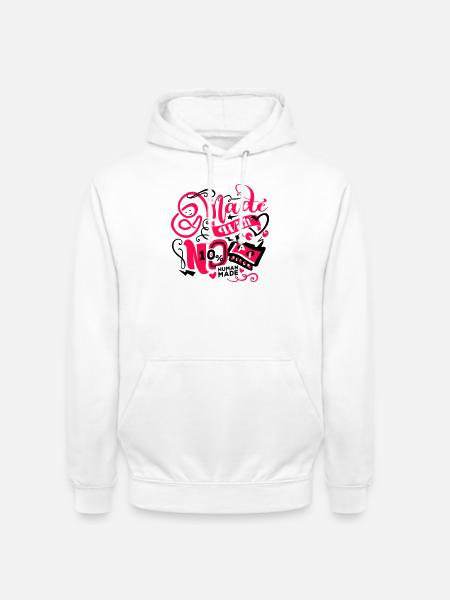 Ohne KI entwickelt - Unisex Hoodie - Weiß