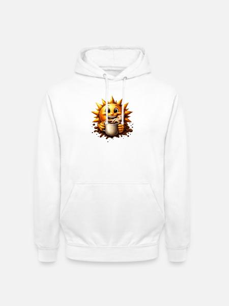 Sonnenkaffee - Unisex Hoodie - Weiß