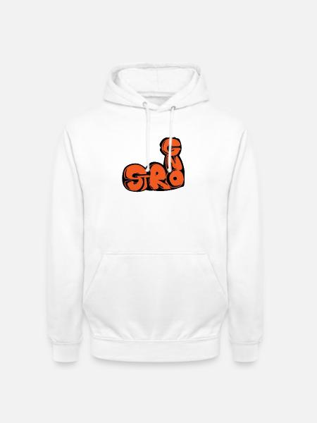 Stark, ein gezogenes Wort - Unisex Hoodie - Weiß