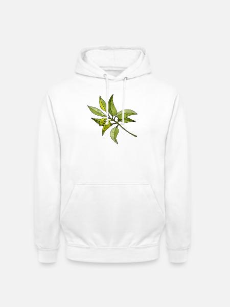 Blätter - Unisex Hoodie - Weiß