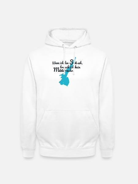 Gardasee - Unisex Hoodie - Weiß