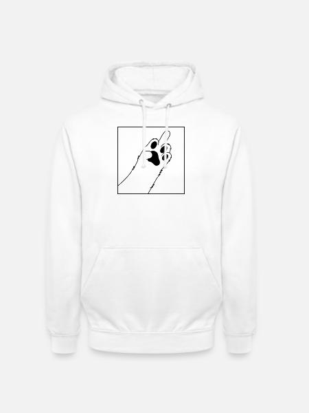 Hundepfote - Unisex Hoodie - Weiß