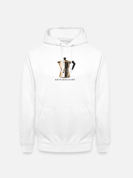 Kaffee Shirt - Unisex Hoodie - Weiß