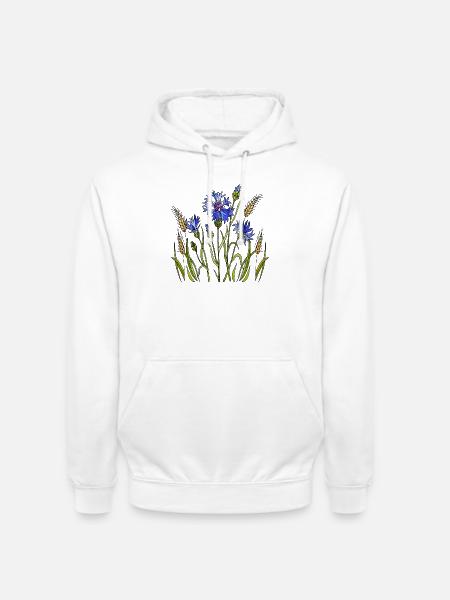 Blumen - Unisex Hoodie - Weiß