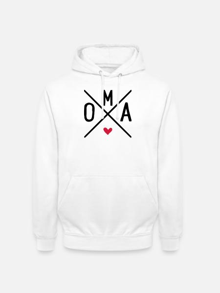 oma - Unisex Hoodie - Weiß