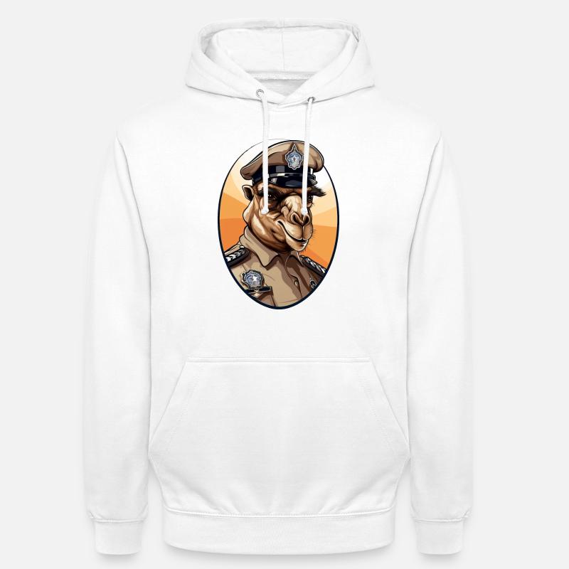 Kamel Polizei - Unisex Hoodie - Weiß