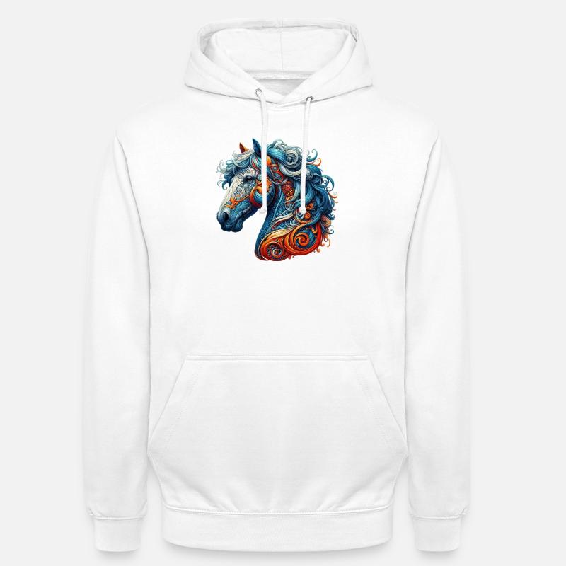 Pferd - Unisex Hoodie - Weiß