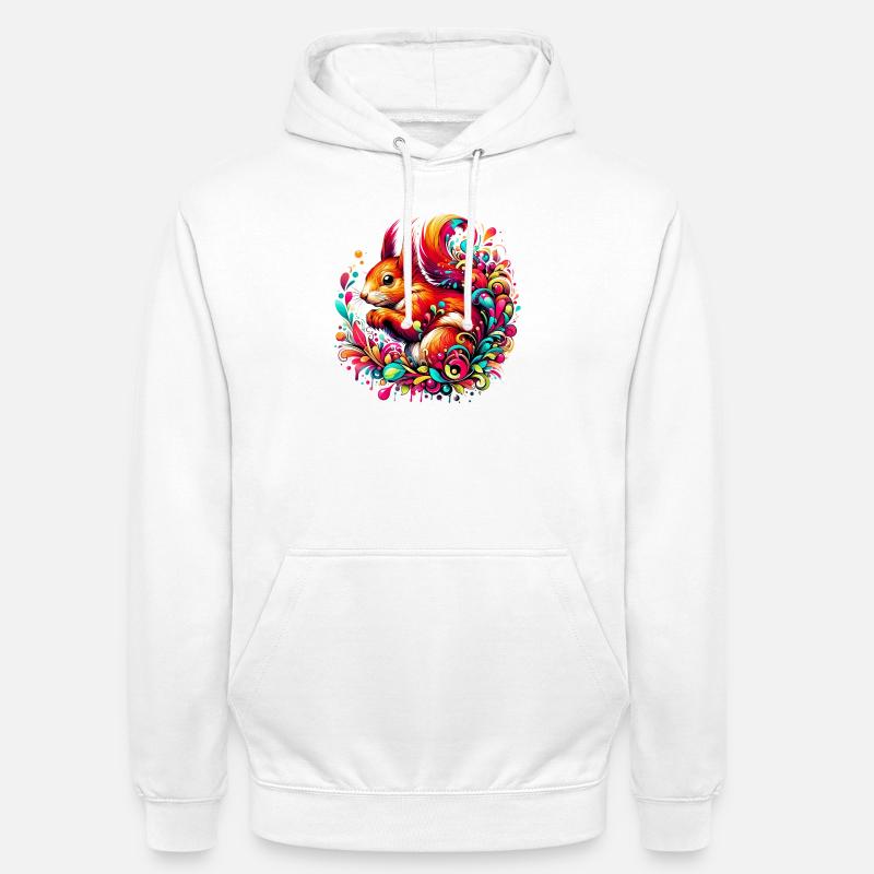 Eichhörnchen - Unisex Hoodie - Weiß