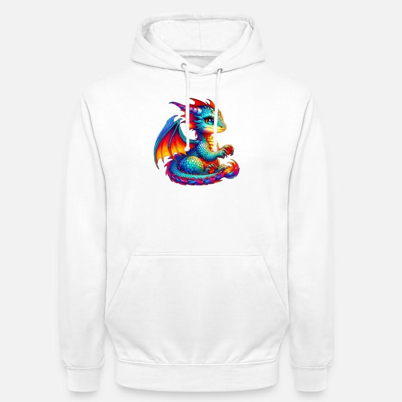 Drache - Unisex Hoodie - Weiß