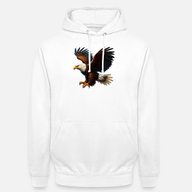 Aigle - Sweat-shirt à capuche unisexe - blanc