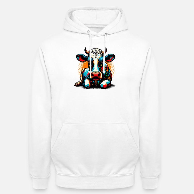 Kuh - Unisex Hoodie - Weiß