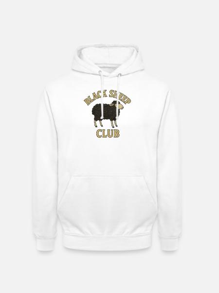 Black Sheep Club Emblem - Unisex Hoodie - Weiß