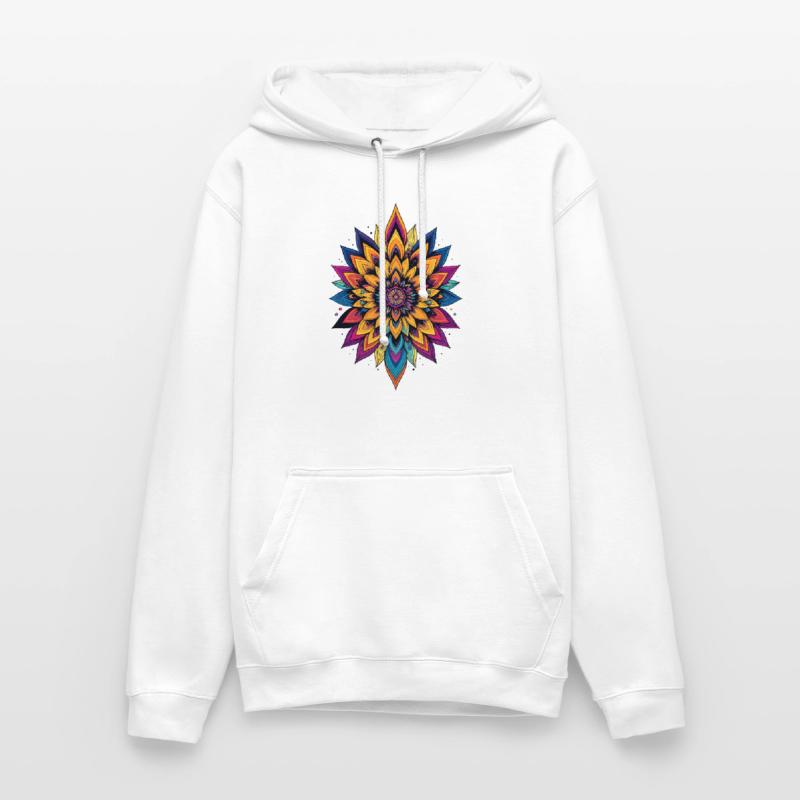 Étoile fleur colorée de mandala de fleurs LSD Sweat-shirt à capuche unisexe