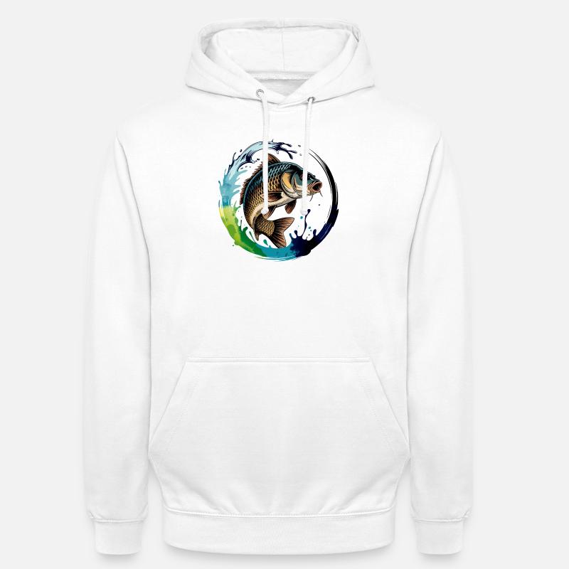 Springender Karpf - Unisex Hoodie - Weiß