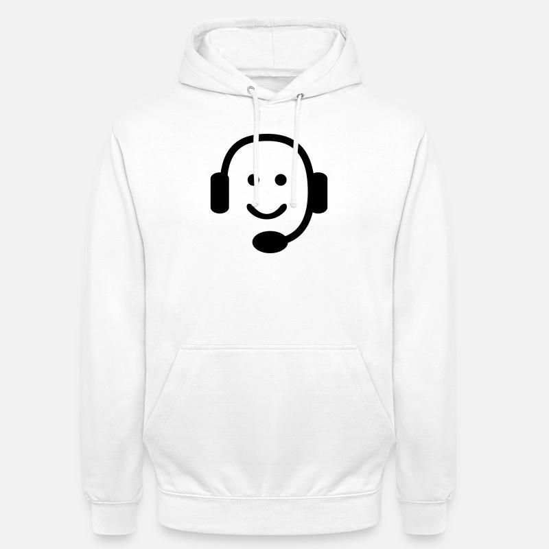 Nerd - Sweat-shirt à capuche unisexe - blanc