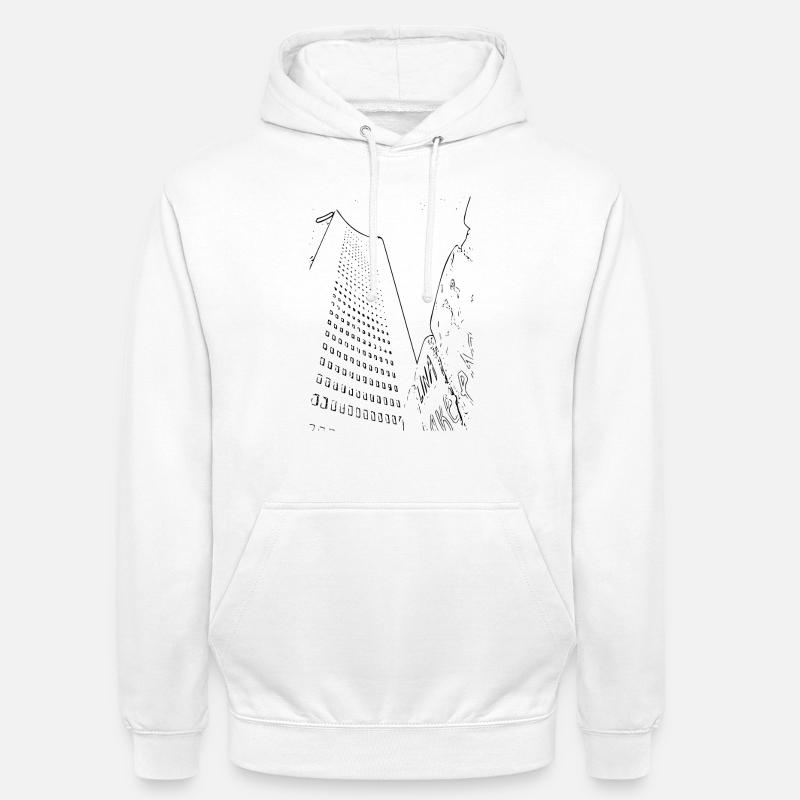 Leipzig - Sweat-shirt à capuche unisexe - blanc