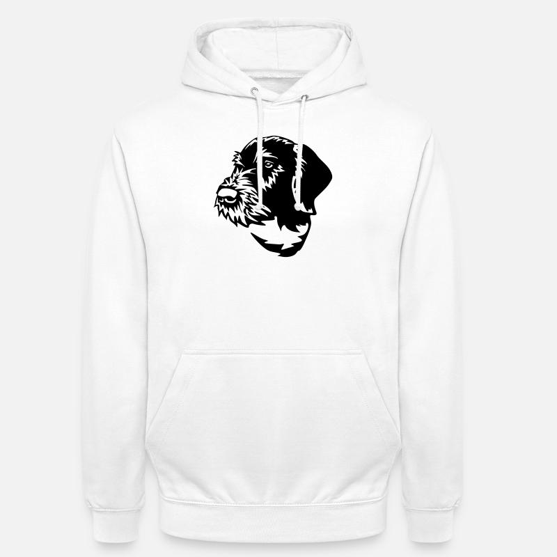 German Wirehaired Pointer - Unisex Hoodie - white