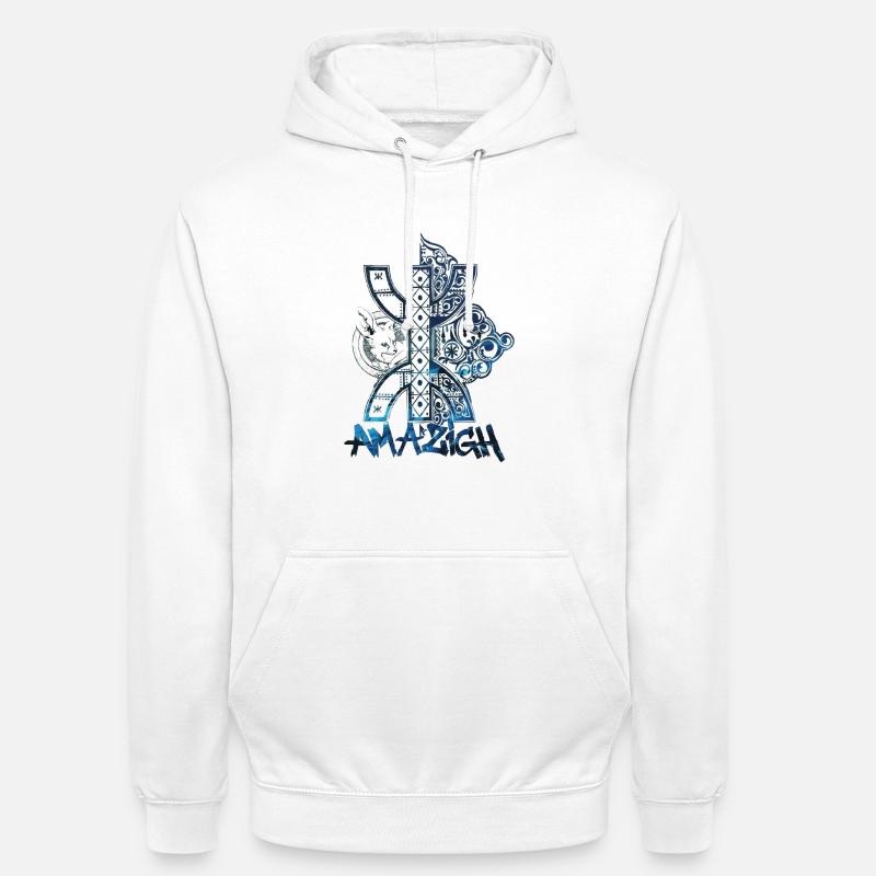Amazigh - Sweat-shirt à capuche unisexe - blanc
