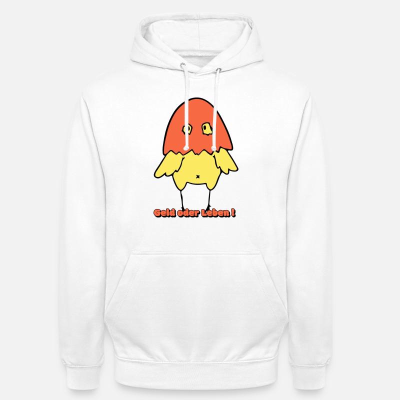Geld oder Leben!  - Unisex Hoodie - Weiß