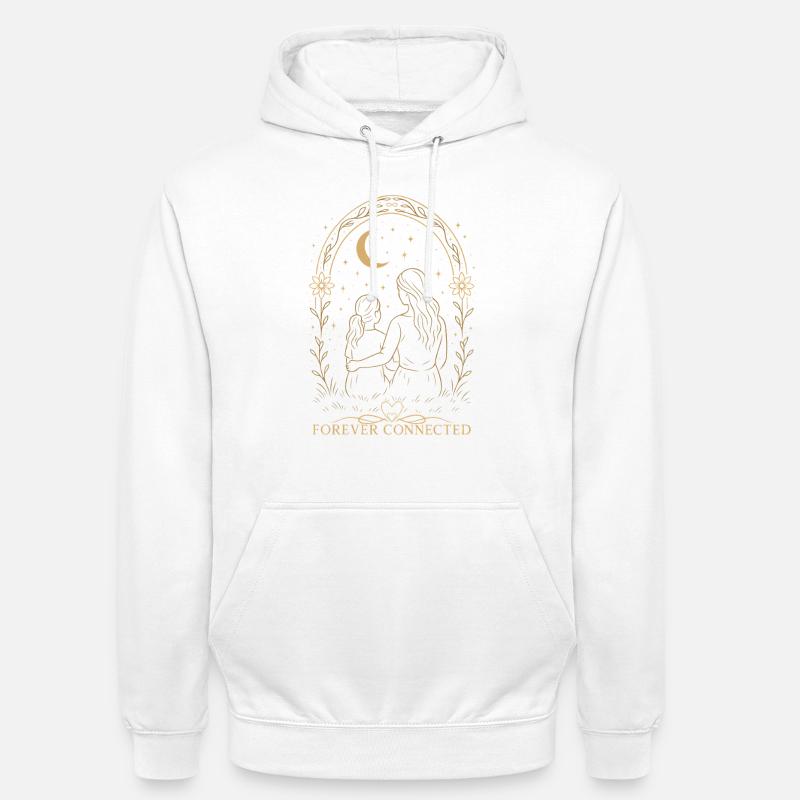 Forever Connected Mama Tochter Geschenkidee - Unisex Hoodie - Weiß