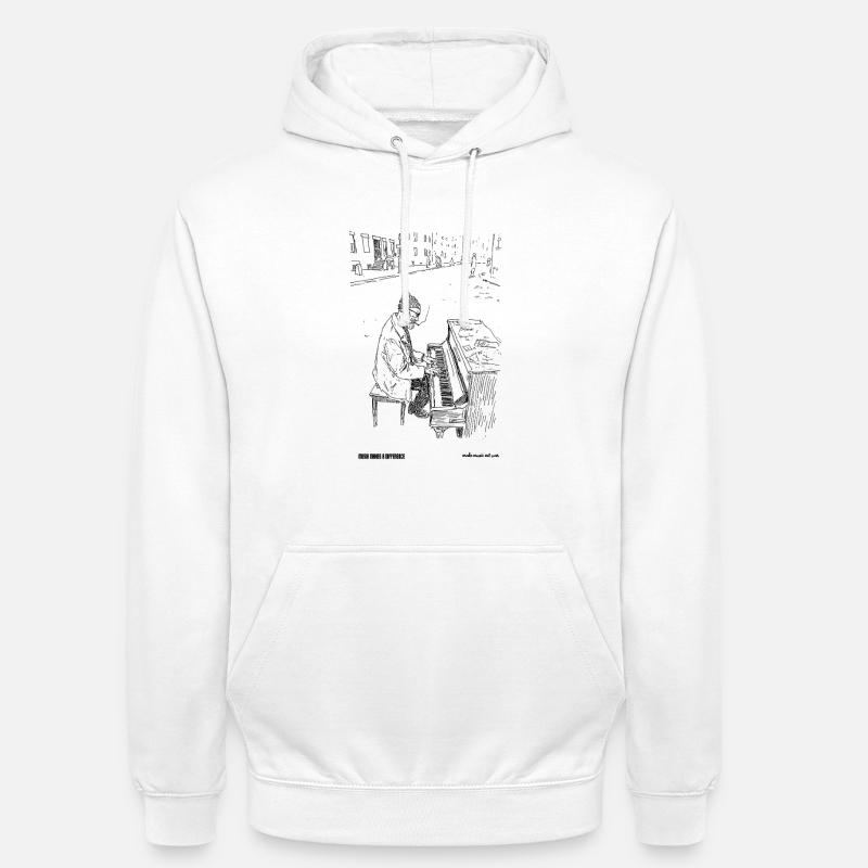 Différence - Sweat-shirt à capuche unisexe - blanc