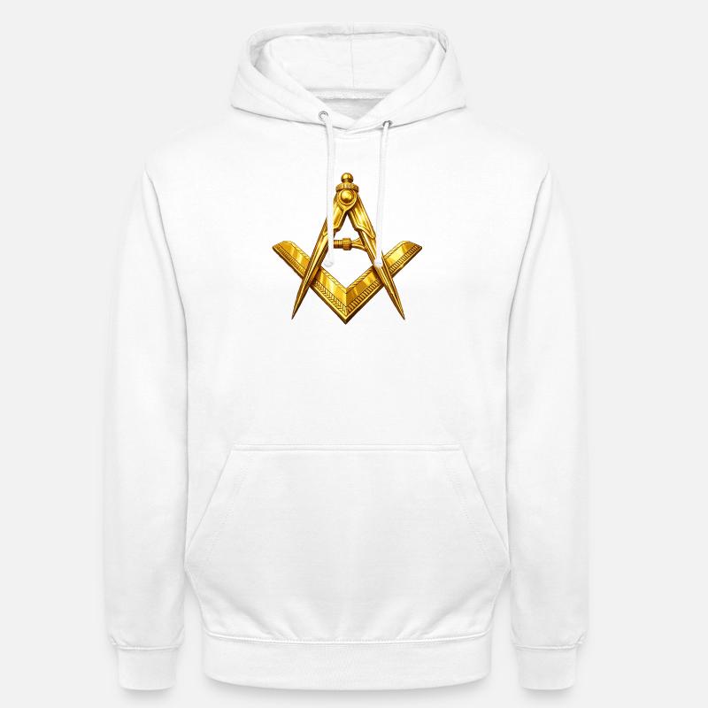 Franc-maçonnerie - Sweat-shirt à capuche unisexe - blanc