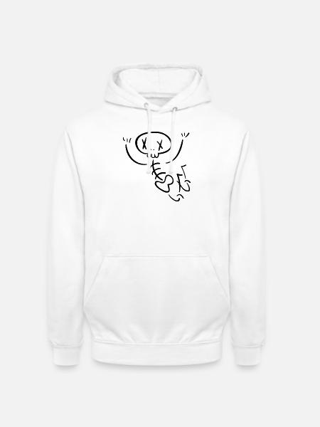 Skelett Design – Gruselig & Cool - Unisex Hoodie - Weiß