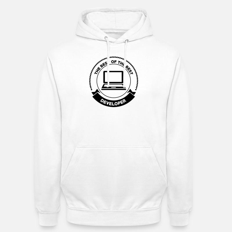 Developer - Sweat-shirt à capuche unisexe - blanc