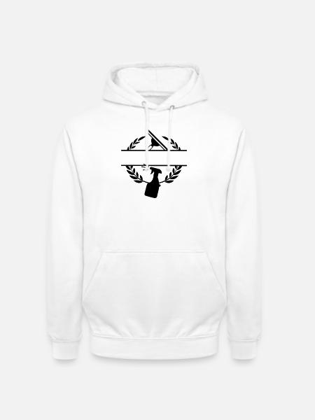 Cleaner windows washer logo laurel wreath - Unisex Hoodie - white