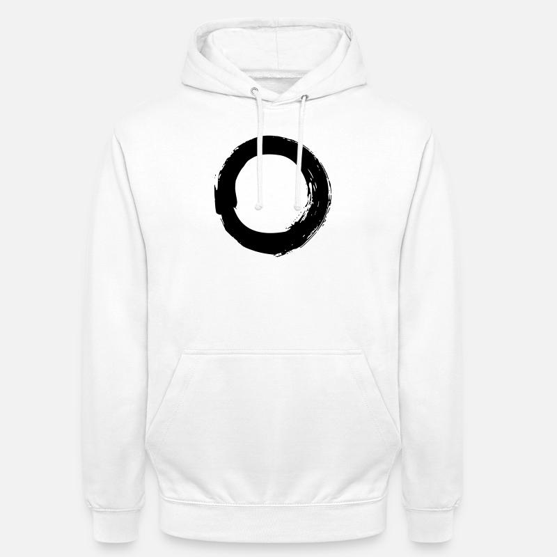 Enso - Sweat-shirt à capuche unisexe - blanc