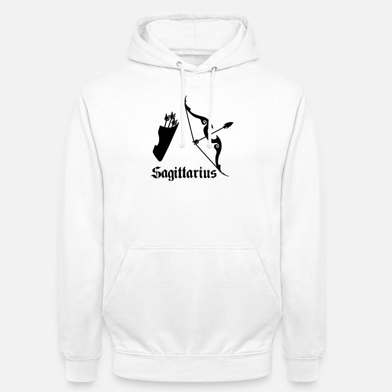 Pfeil und Bogen Schütze Schütze - Unisex Hoodie - Weiß