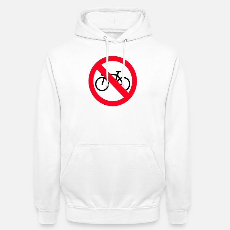 Pas de vélo - Sweat-shirt à capuche unisexe - blanc