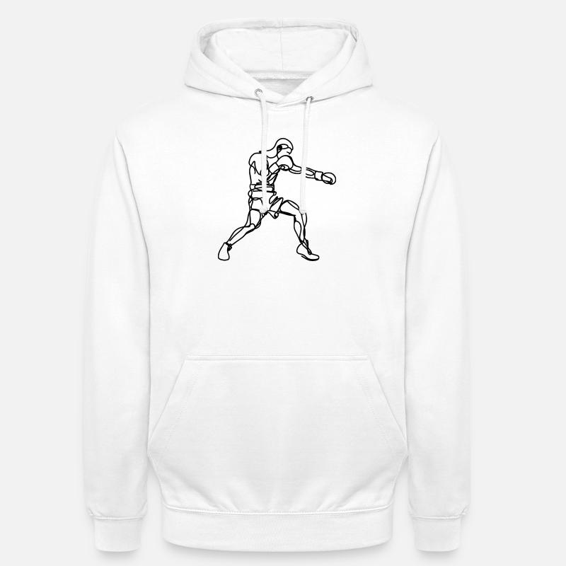 Boxing Graphics - Unisex Hoodie - white