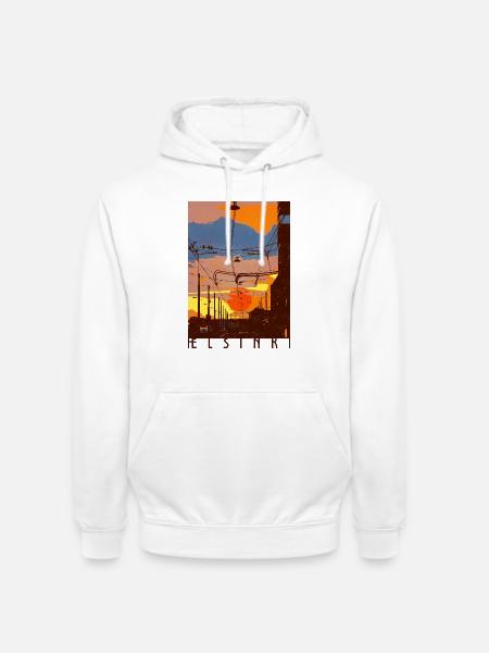 Helsinki - Unisex Hoodie - Weiß