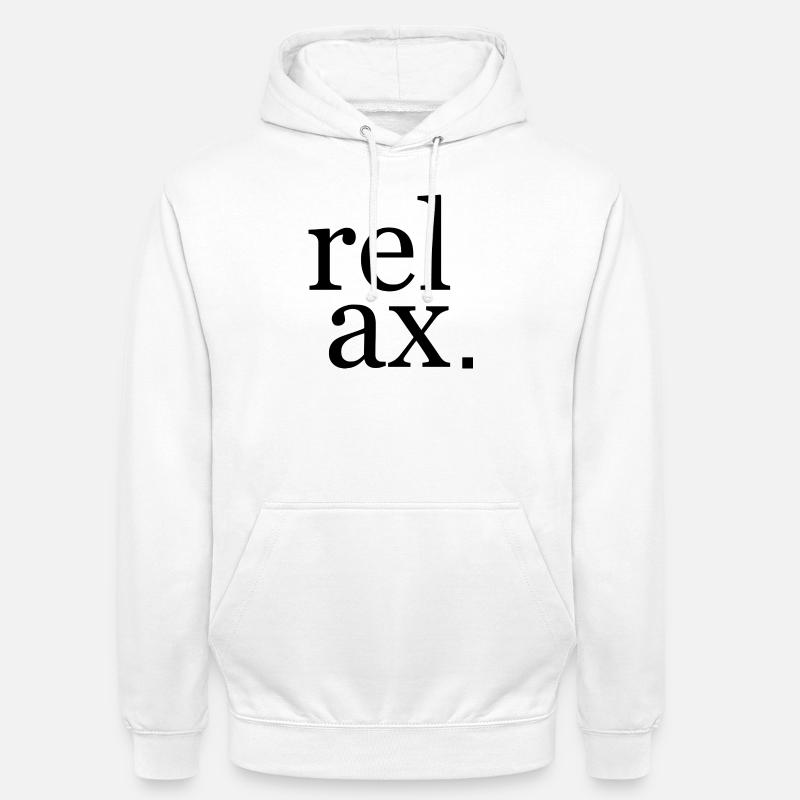 Relax Design - Sweat-shirt à capuche unisexe - blanc