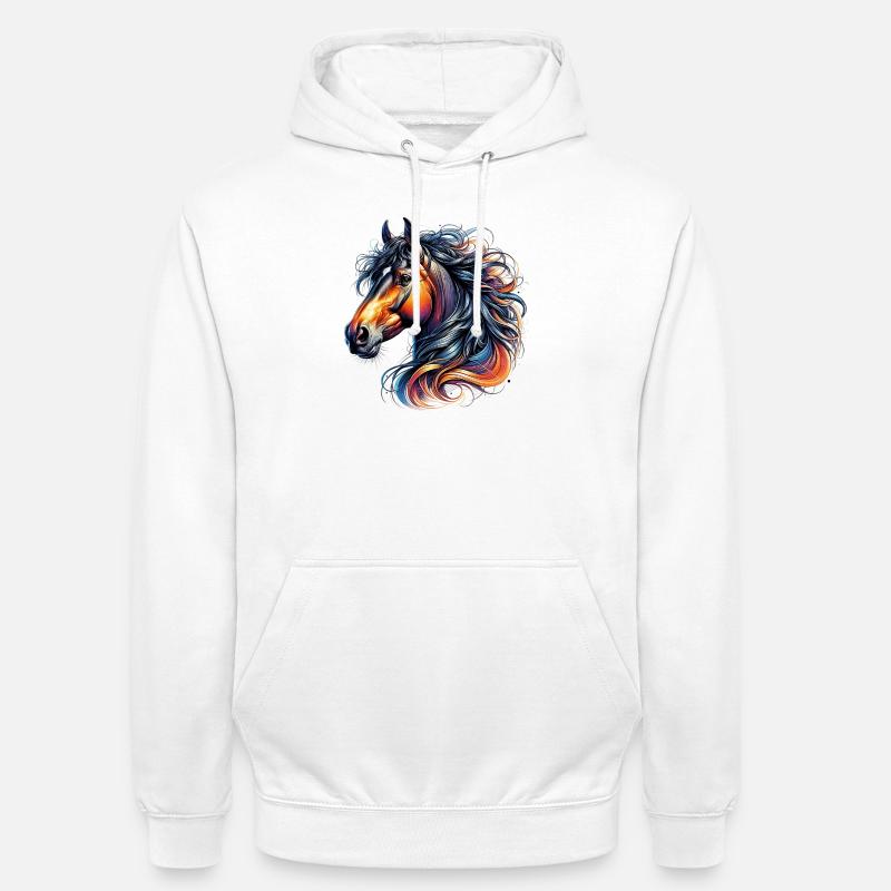 Pferd - Unisex Hoodie - Weiß