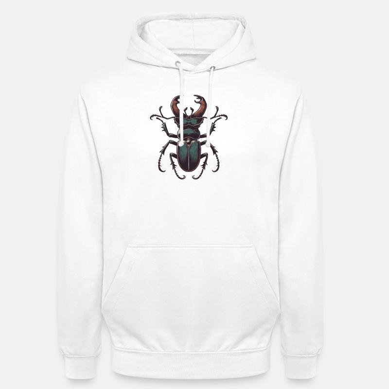 Hirschkäfer - Unisex Hoodie - Weiß