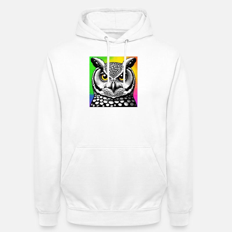 Eule - Unisex Hoodie - Weiß
