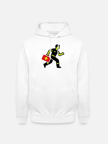 Sanitäter Notarzt Notfallkoffer - Unisex Hoodie - Weiß