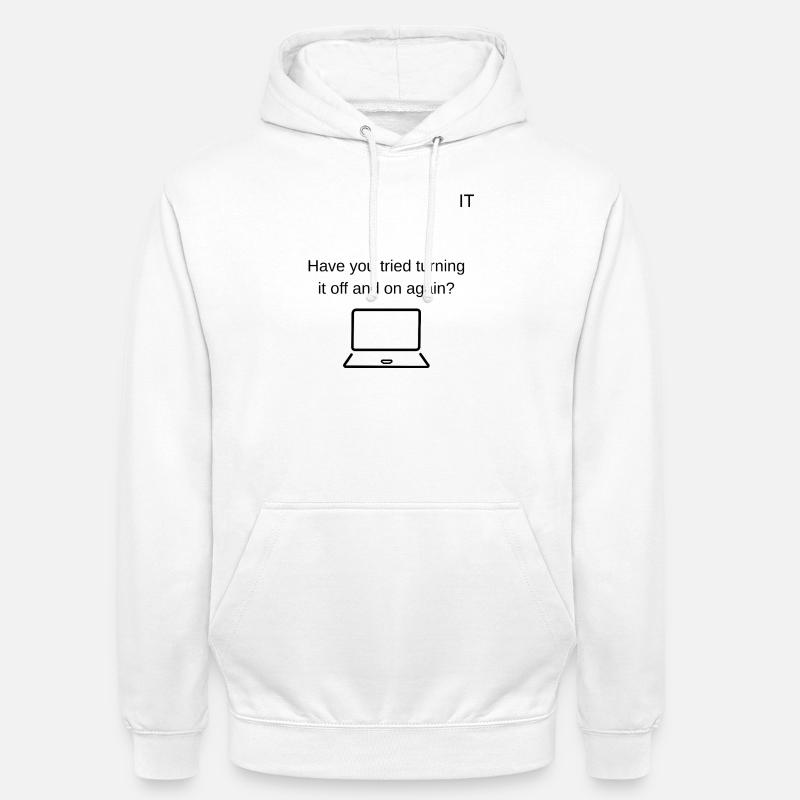 Support technique - Sweat-shirt à capuche unisexe - blanc