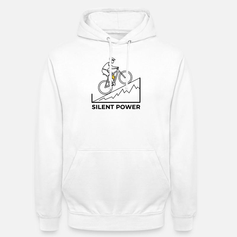 Montée éclair - Sweat-shirt à capuche unisexe - blanc