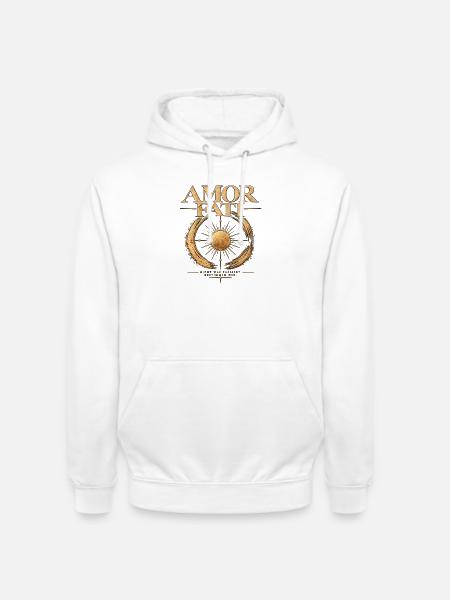 Amor Fati Sonnenstern - Unisex Hoodie - Weiß