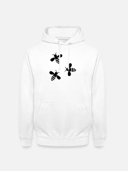 Bienen - Unisex Hoodie - Weiß