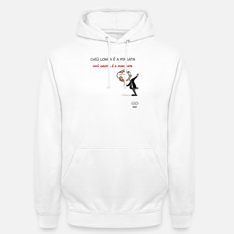 A pinsata - Felpa con cappuccio unisex - bianco