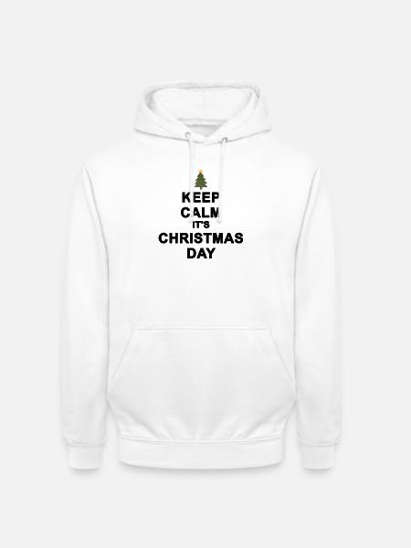Keep calm Christmas - Unisex Hoodie - white
