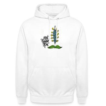 Grandpa - Unisex Hoodie - Weiß - Vorne - AI Model Male 185 dark (185cm) & AI Model Female 172 dark (172cm)