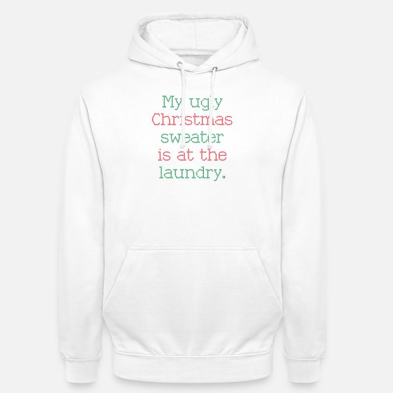 Pull de Noël - Sweat-shirt à capuche unisexe - blanc