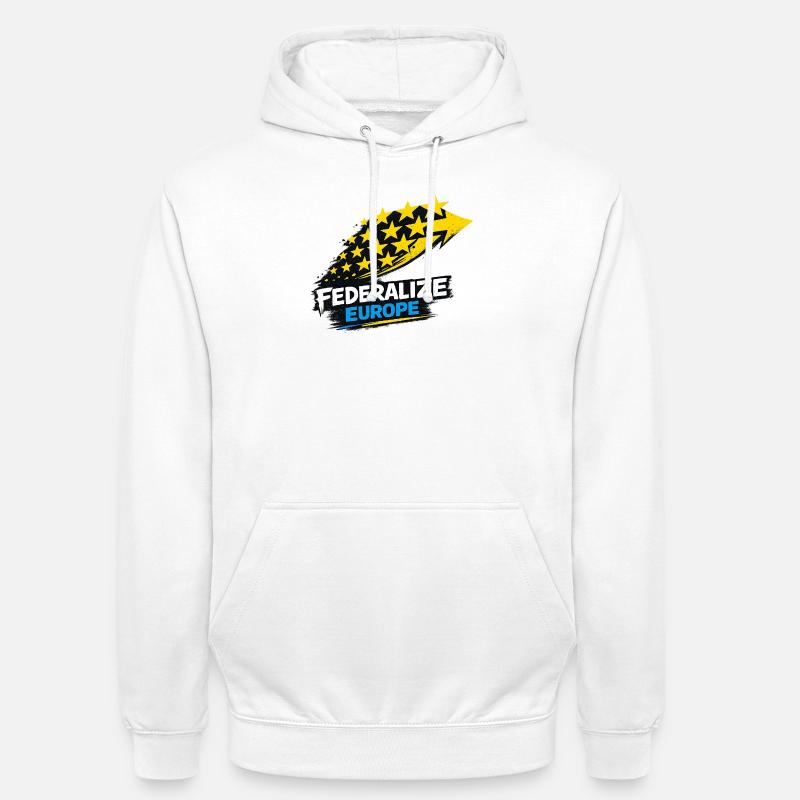 Drapeau de style eurofédéralisme - Sweat-shirt à capuche unisexe - blanc